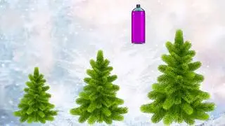Прекрасная елочка - Учим разноцветные  стихи для малышей и деток