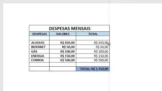 Tabela no Microsoft Word - Mesclar celulas - preencher com cor - parte 3