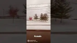Season’s 1st snow|Canada