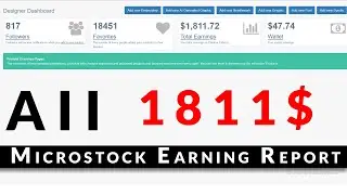 All microstock site earring report for all freelancer, adobe stock, sutter stock, cretive fabrica