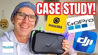 Telesin Protective Carry Case for GoPro Hero, DJI Osmo & Insta 360