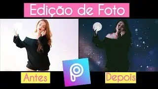 Edição de foto no PicsArt app - Foto Galaxy passo a passo