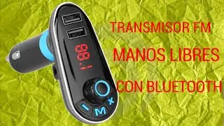 ♍️Transmisor Fm Bluetooth para el coche en español