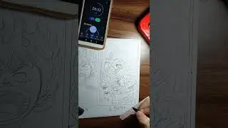 Drawing Luffy (Gear 5) new form in 10sec,10min,1hr #Luffy #onepiece #pencildrawing