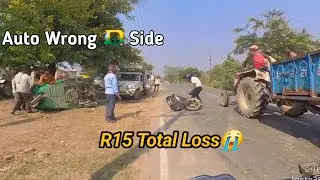 Live Carsh 😭 Total Loss 🔥 R15 vs MT-15 Live Accident 😢 
