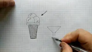 How to Draw Colorful Ice Cream | Coloring Pages for Kids. Как нарисовать мороженое (Простые рисунки)