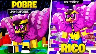 RICO VS POBRE DO NOVO MODO BARION DAS 8 CAUDAS no MINECRAFT!