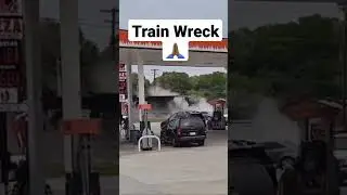 Warning ❗️❗️ Train wrecks into Semi Trailer 🙏🏾 Prayers to both #32fergtv #like #fyp #reels #shorts