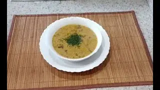 Грибной суп с сыром из зимних опят