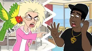 Crazy Bird Lady LOSES IT after Doxxing (animated prank call)