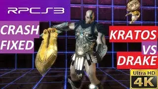 Rpcs3 Playstation All Stars Battle Royale God of war 3 Kratos vs Uncharted 2 Nathan Drake 4K battle.
