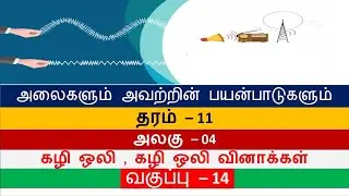 அலைகளும் அவற்றின் பயன்பாடுகளும் வகுப்பு -14 |Human Hearing Range | கழி ஒலி வினாக்கள்  #Science