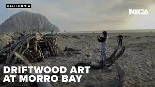 Morro Bay beaches become home to creative driftwood structures