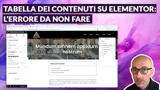 Aggiungi una Tabella dei Contenuti ai tuoi articoli: Tutorial Elementor