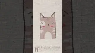 How to Draw a Cat in Adobe Illustrator #DrawAnimal