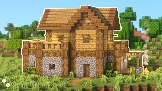 Minecraft: How To Build a Wooden Survival House | Simple Tutorial