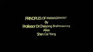 PRINCIPLES OF MANAGEMENT June 28, 2021