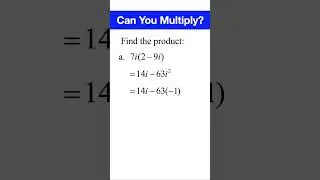 Distributing with Complex Numbers #math #shorts #complexnumbers