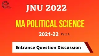 JNU 2021 MA Political Science Entrance Question Paper | JNU 2022 | Join Test Series