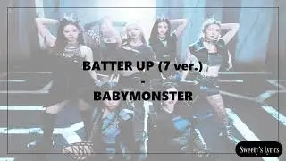 BABYMONSTER - BATTER UP Ver.7 (Easy Lyrics)
