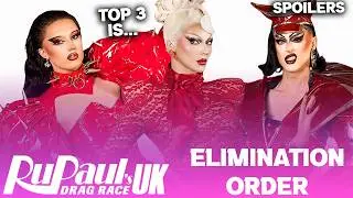 Drag Race UK S8 *FINAL* Elimination Order & Top 3 - RuPaul's Drag Race