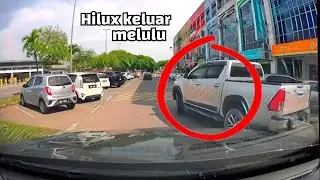 Toyota Hilux keluar simpang secara m*lulu