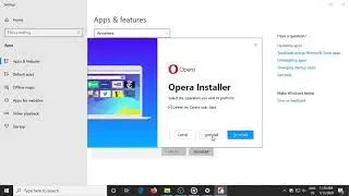 How To Uninstall Opera Web Browser Windows 10