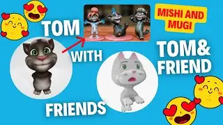My Talking Tom Playing In Home With Friend Animation Video mishiandmugicartoons jumpingtom