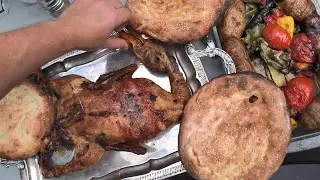 УТКА в ТАНДЫРЕ с овощами и Лепёшками !