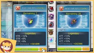 Coppersan Gets Lucky |  Double Miracle Time Cubing | MapleStory | GMS | Reboot