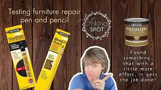 Do repair markers or pencils work on scratched poly-coated wood?