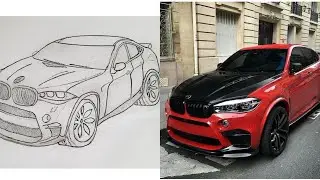 How to draw BMW F91 X6 #how #to #draw #BMW #F91 #rasm #chizish #mashina #rasm #chizishni #o'rganamiz