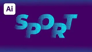Create Halftone text effect in Illustrator