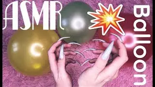 ASMR Balloon play POPPING 🎈ASMR balloons  / I pop balls with my fingernails