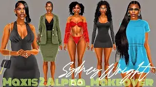 Maxis 2 Alpha_Makeover: Sydney Wright  #sims4cc #towniemakeover #sims4