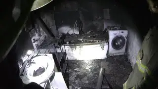 The fire itself suffocated!!! Firefighters are very surprised....