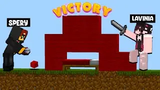 AM INVATAT O FATA sa joace *MINECRAFT BEDWARS* !?
