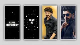 🔥Best Happy Birthday Video Editing in alight motion Malayalam Trending Vijay Birthday Status Video
