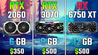 RTX 2060 против RTX 3070 против RX 6750 XT   Тест в 7 играх