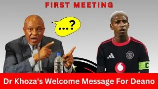 Dr Khoza's Welcome Message To Van Rooyen