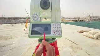 Leica total station ts13 setup-known backsight #leica geosystems AG#civil