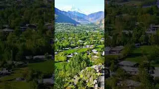 Arail View Of Town Chitral|BG Music Calm down|#youtubeshorts #nature #chitral #tourism