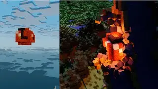 Minecraft Meteorite Crash on a Mansion Animation