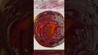 First ‘Flip Cup’ EVER! Look At What I Did Next! Fluid Art Painting #shorts