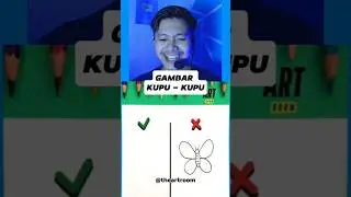 Gambar KUPU - KUPU 3D 🧐#shorts