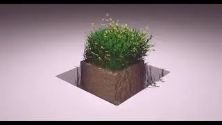 |Гүл мен шөп|•| blender3d v3|•| eevee |•|animation|