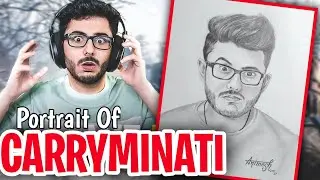 @CarryMinati  Drawing | Art Animesh |Portrait of CarryMinati