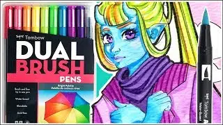 Tombow Dual Brush Pen Art Markers - Tombow Bright Brush Marker Review