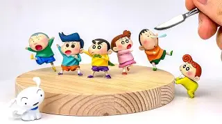 I made Shinchan Kasukabe Defence Group with Clay [kiArt]