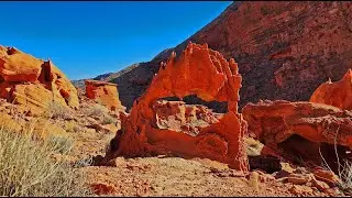 Bowl of Fire Southeast | Detailed View of Sandstone Formations | Lake Mead NRA, Nevada